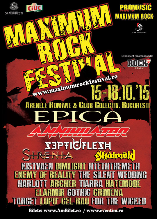 Harta Maximum Rock Festival 2015